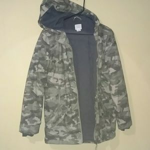 Camo Zip-Up Winter Jacket